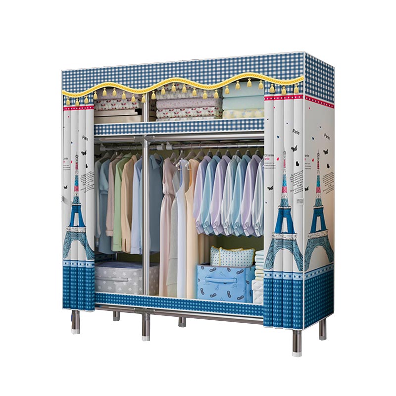 Contemporary Wardrobe Armoire Steel Wardrobe Closet with Legs