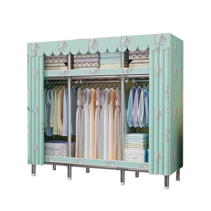 Contemporary Wardrobe Armoire Steel Wardrobe Closet with Legs
