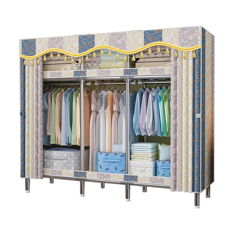 Contemporary Wardrobe Armoire Steel Wardrobe Closet with Legs