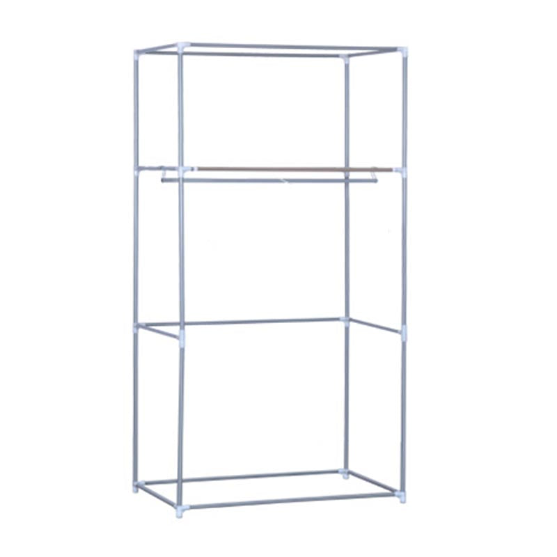 Contemporary Storage Cabinet with Metal Frame Matte Finish Cabinet for Bedroom