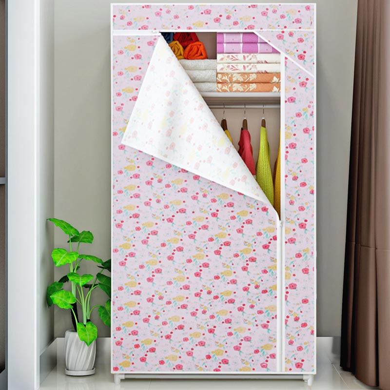 Contemporary Storage Cabinet with Metal Frame Matte Finish Cabinet for Bedroom