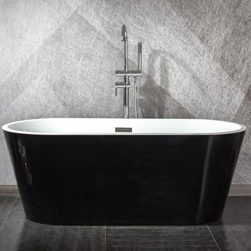 Modern Matte Acrylic Bath Tub Oval Freestanding Tub for Home