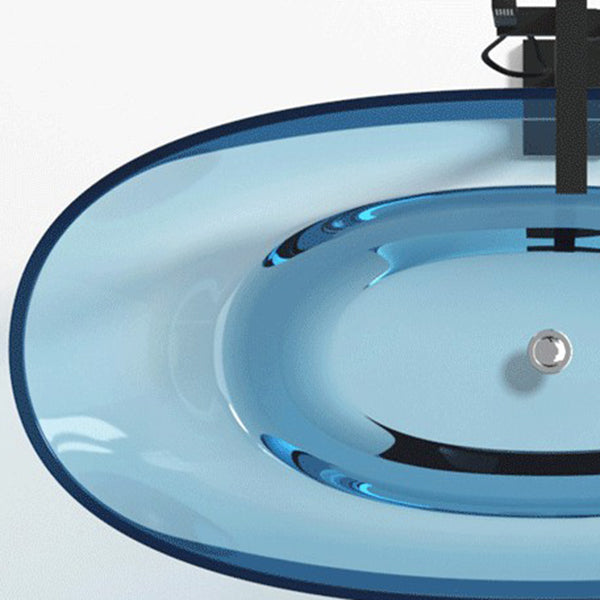 Modern Oval Colorful Bath Tub Soaking Freestanding Tub for Home