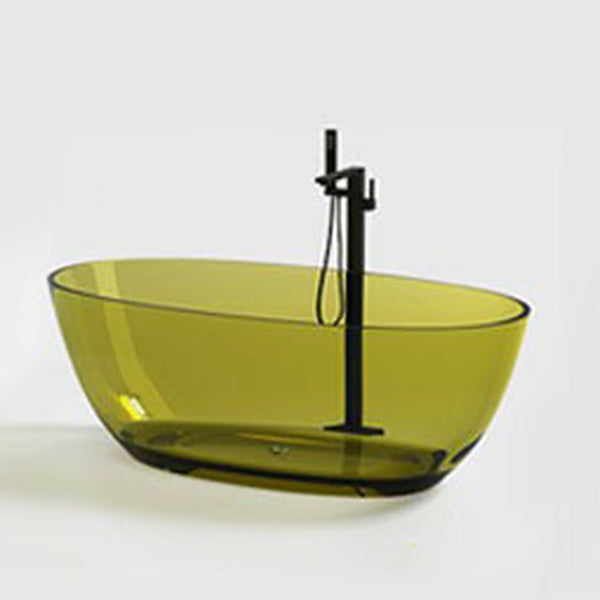 Modern Oval Colorful Bath Tub Soaking Freestanding Tub for Home
