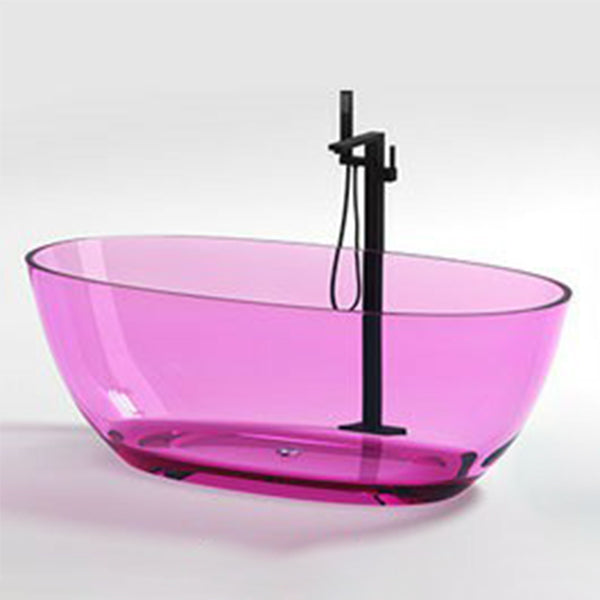 Modern Oval Colorful Bath Tub Soaking Freestanding Tub for Home