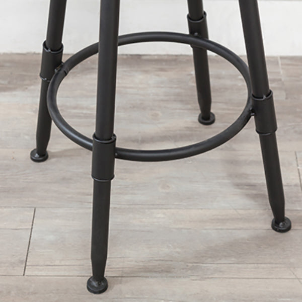 Modern Rotatable Counter Stool Iron Bar Stool with Seat and Pedal