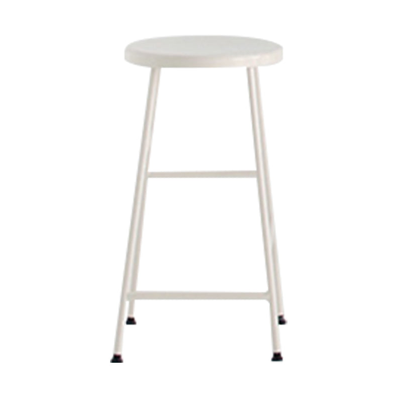 Modern Solid Wood Counter-height Stool Footrest Coffee Shop Round Bar Stools