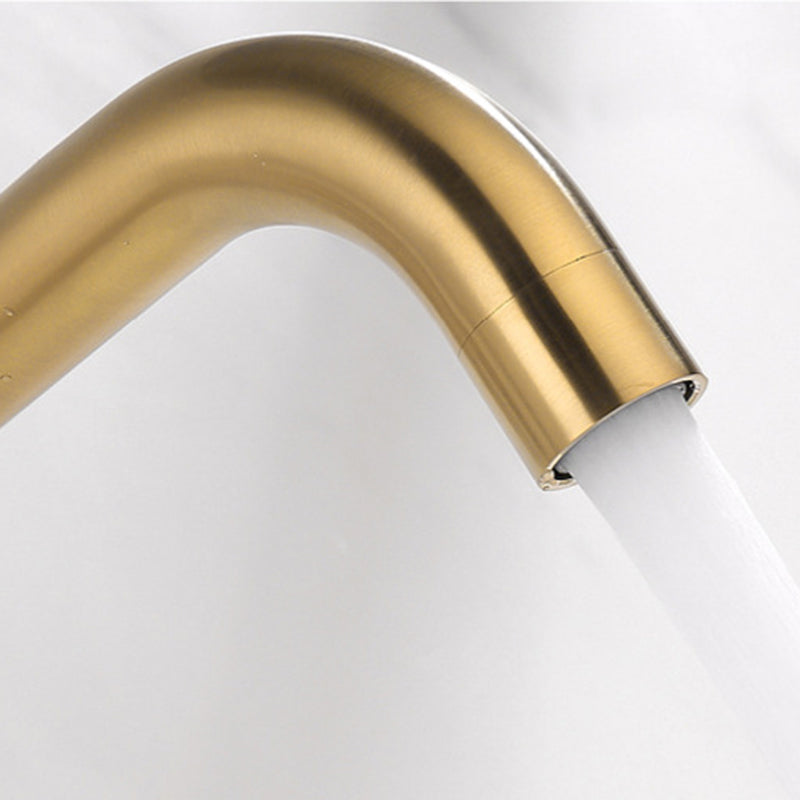 Glam 1-Handle Bathroom Sink Faucet Circular Wall Mounted Bathroom Faucet
