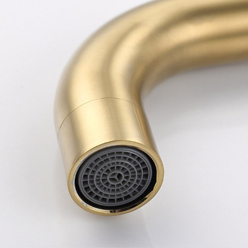 Glam 1-Handle Bathroom Sink Faucet Circular Wall Mounted Bathroom Faucet