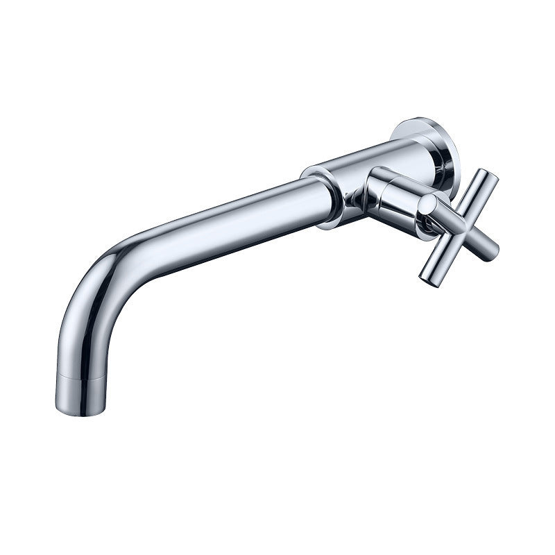 Glam 1-Handle Bathroom Sink Faucet Circular Wall Mounted Bathroom Faucet