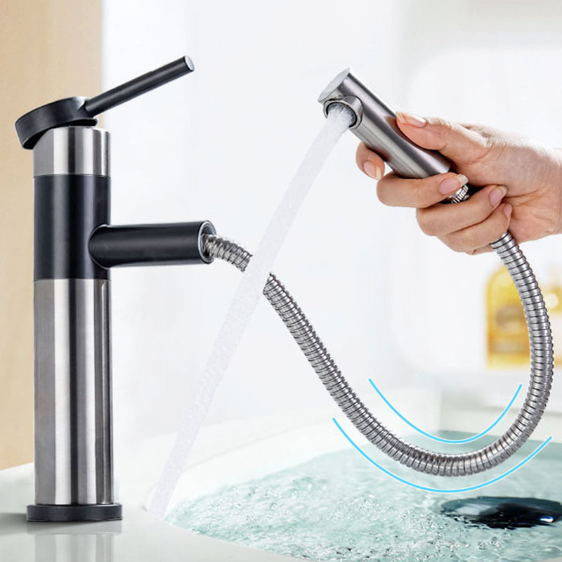 Glam 1-Handle Bathroom Sink Faucet 1 Hole Vessel Sink Bathroom Faucet with Stainless Steel