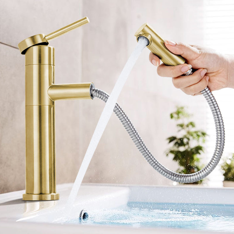 Glam 1-Handle Bathroom Sink Faucet 1 Hole Vessel Sink Bathroom Faucet with Stainless Steel