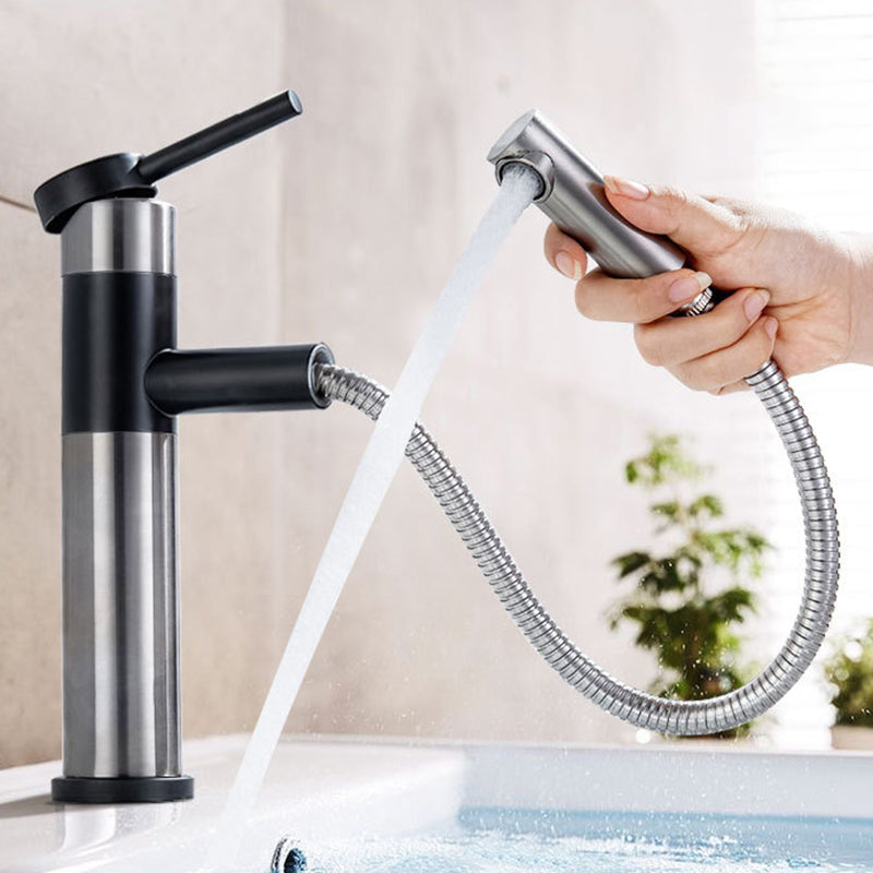 Glam 1-Handle Bathroom Sink Faucet 1 Hole Vessel Sink Bathroom Faucet with Stainless Steel