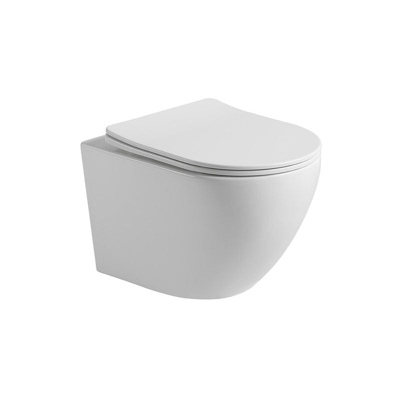 One Piece Elongated Toilet Bowl 0.8/1.58 GPF Ceramics Flush Toilet for Bathroom