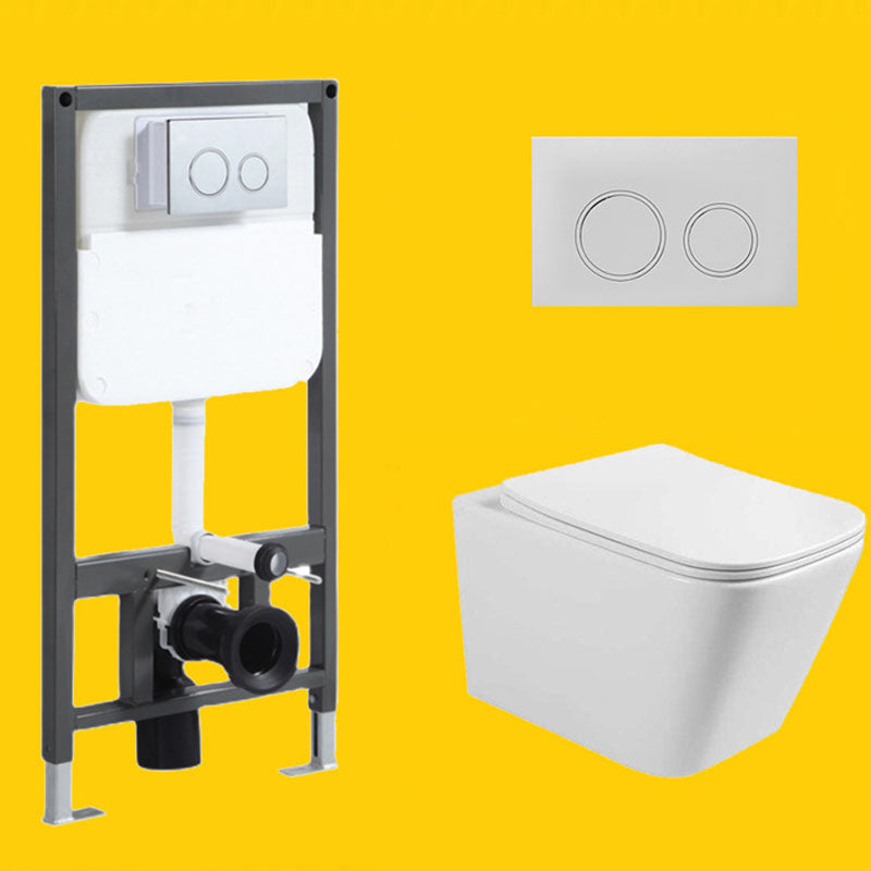 One Piece Elongated Toilet Bowl 0.8/1.58 GPF Ceramics Flush Toilet for Bathroom
