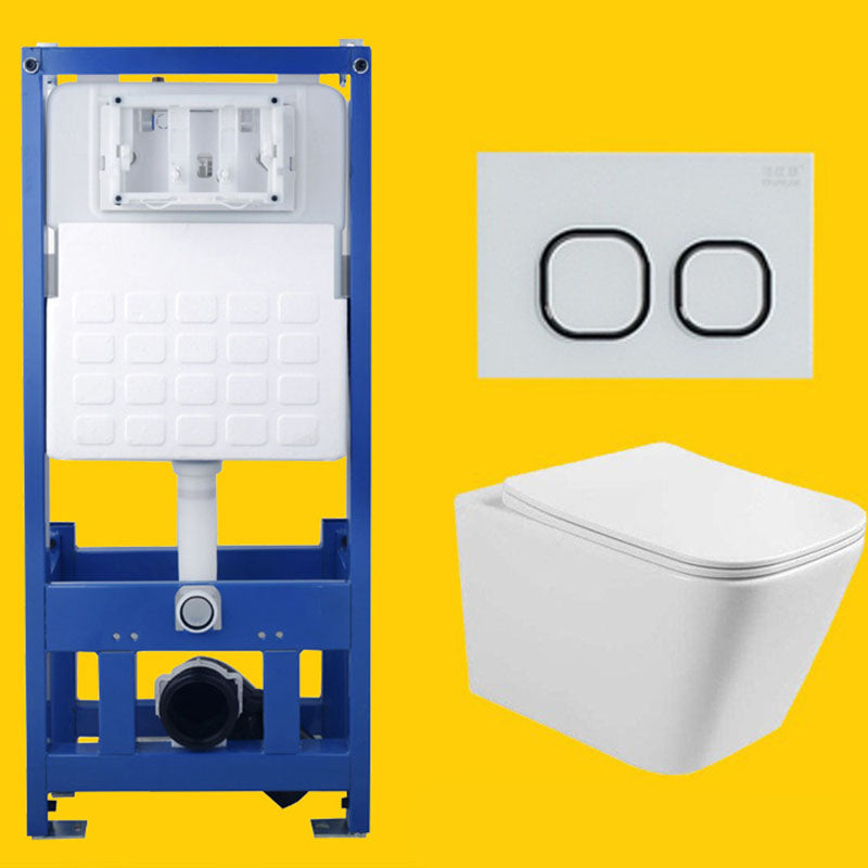 One Piece Elongated Toilet Bowl 0.8/1.58 GPF Ceramics Flush Toilet for Bathroom