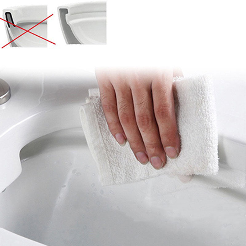 One Piece Elongated Toilet Bowl 0.8/1.58 GPF Ceramics Flush Toilet for Bathroom