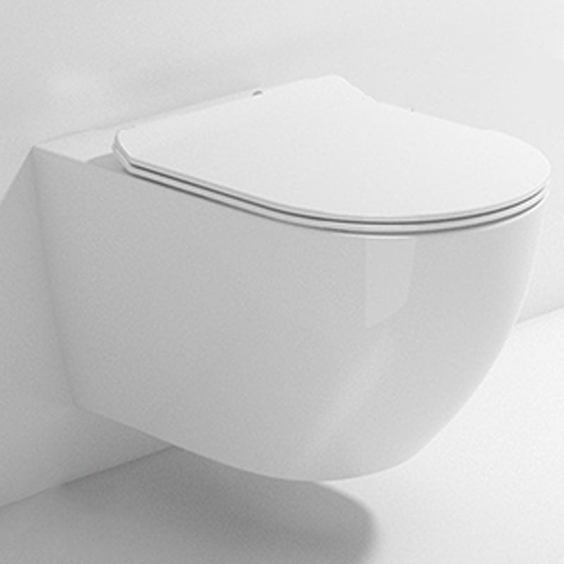 One Piece Elongated Toilet Bowl 0.8/1.58 GPF Ceramics Flush Toilet for Bathroom