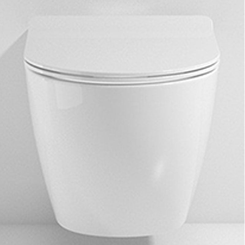 One Piece Elongated Toilet Bowl 0.8/1.58 GPF Ceramics Flush Toilet for Bathroom