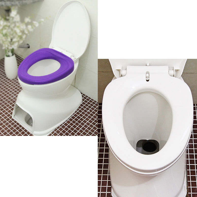 Modern Plastic Toilet Floor Mounted Toilet Bowl with Slow Close Seat for Bathroom