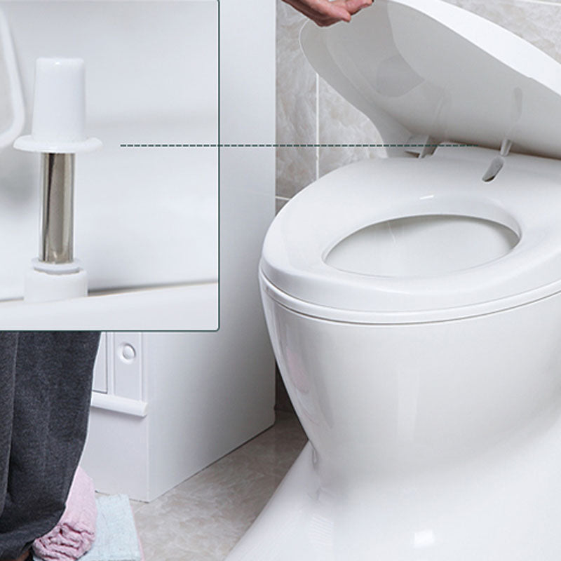 Modern Plastic Toilet Floor Mounted Toilet Bowl with Slow Close Seat for Bathroom