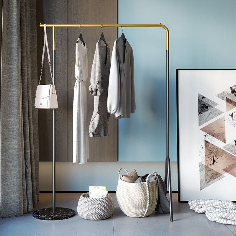 Industrial Minimalist Style Coat Rack Metallic Free Standing Coat Hanger