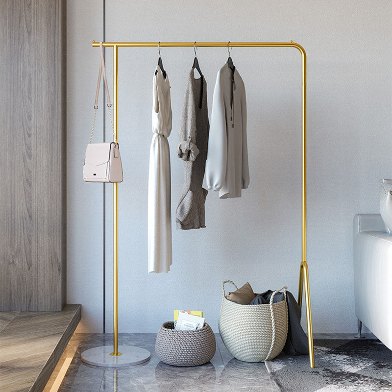 Industrial Minimalist Style Coat Rack Metallic Free Standing Coat Hanger