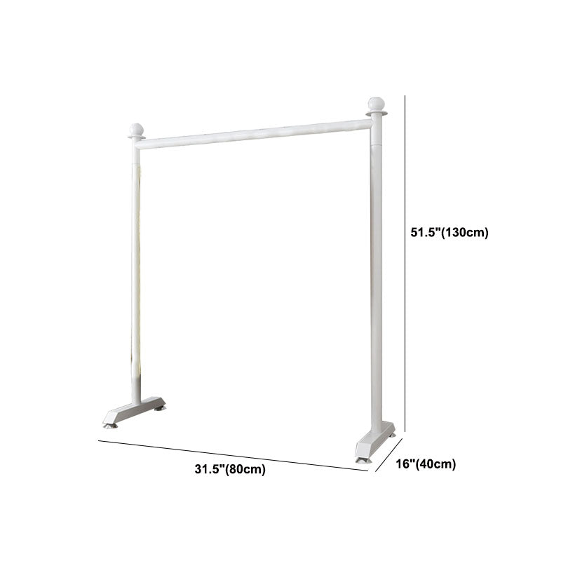 Modern Minimalist Metallic Coat Rack Free Standing 2 Leg Base Coat Rack