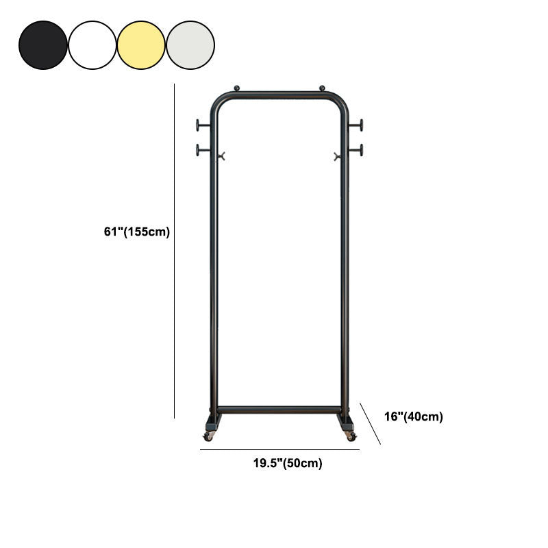 Industrial Minimalist Style Coat Rack Metallic Free Standing Hooks Design Coat Rack