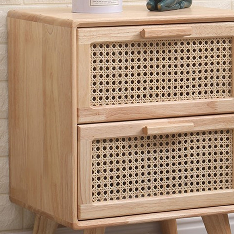 11.81" Wide Accent Chest Rattan Rectangle Standard Chest with Drawers