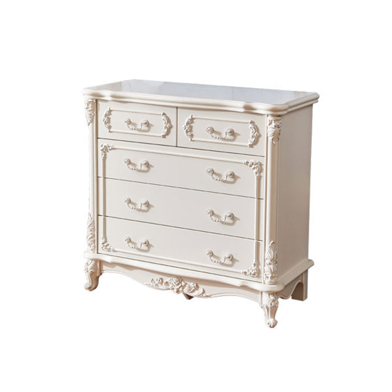 17.71" Wide Accent Chest White Rectangle Standard Chest with Drawers