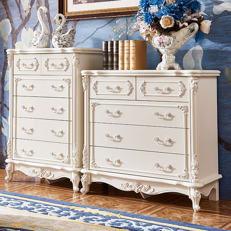 17.71" Wide Accent Chest White Rectangle Standard Chest with Drawers