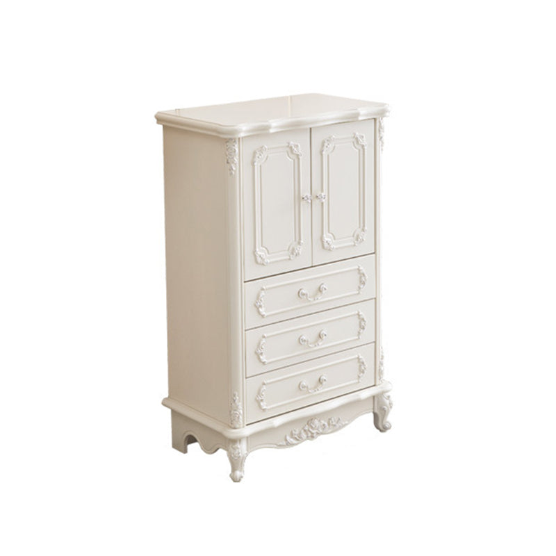 17.71" Wide Accent Chest White Rectangle Standard Chest with Drawers