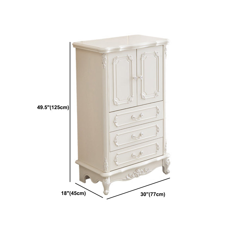 17.71" Wide Accent Chest White Rectangle Standard Chest with Drawers