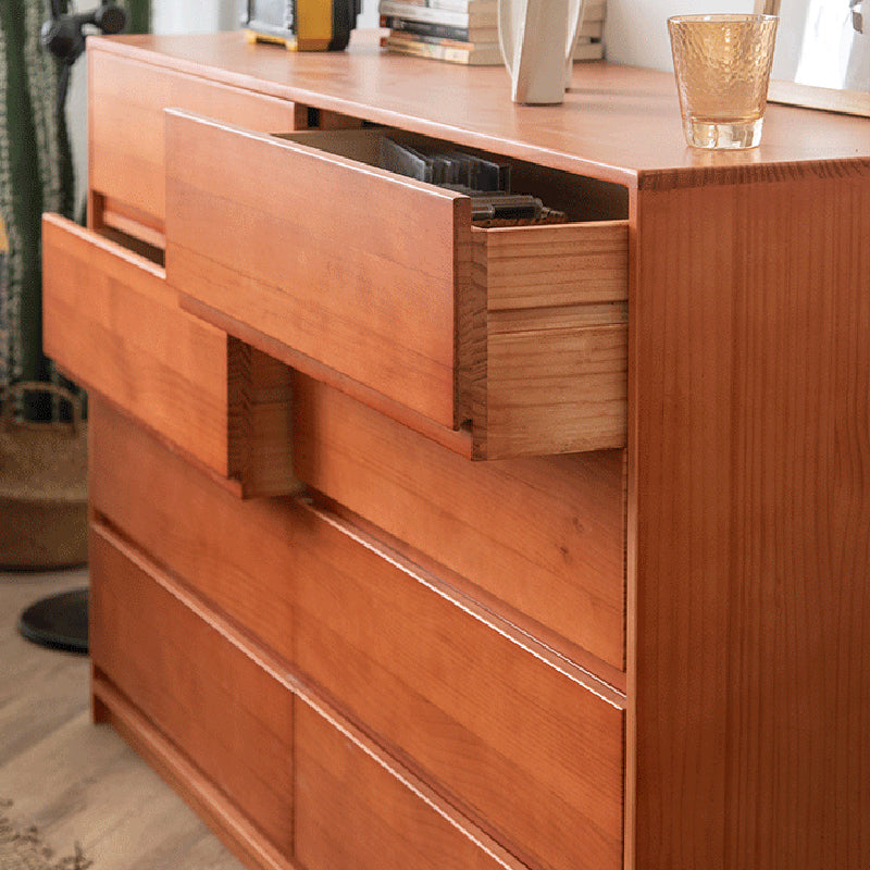 15.74" Wide Accent Chest Pine Rectangle Standard Chest with Drawers