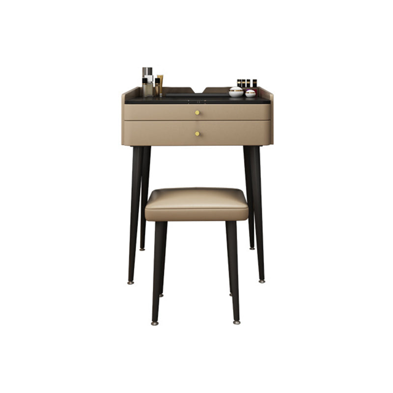 Two Piece Modern Vanity Set Stone Top 23.62" Wide Dressing Table