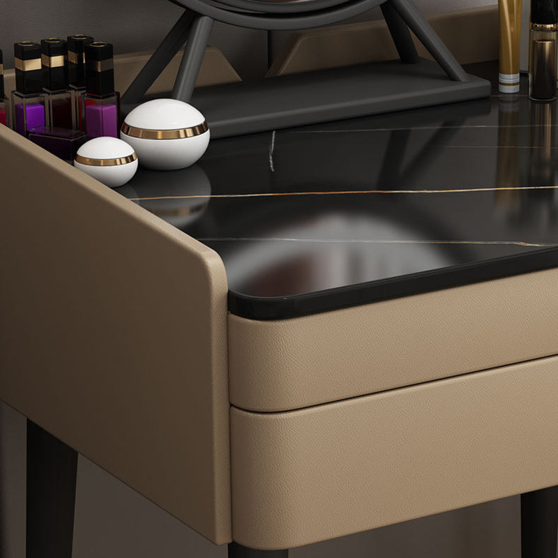 Two Piece Modern Vanity Set Stone Top 23.62" Wide Dressing Table