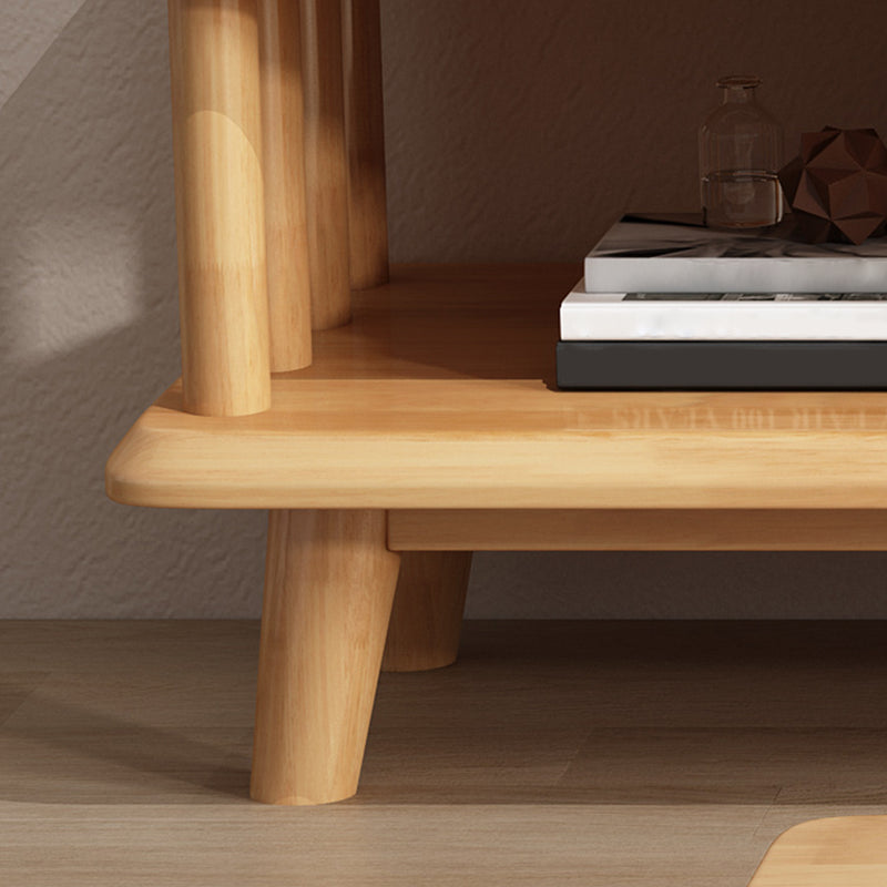 Contemporary 4 Legs Solid Wood with Drawer Rectangular Single Coffee Table