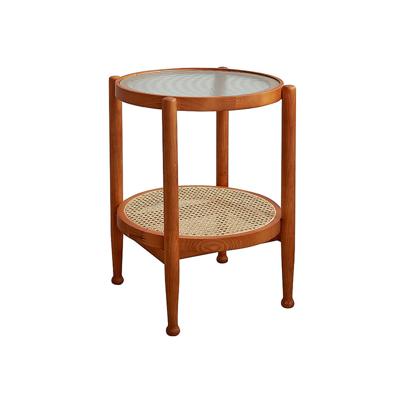 Contemporary 3/4 Legs Wooden with Storage Shelf Coffee Table