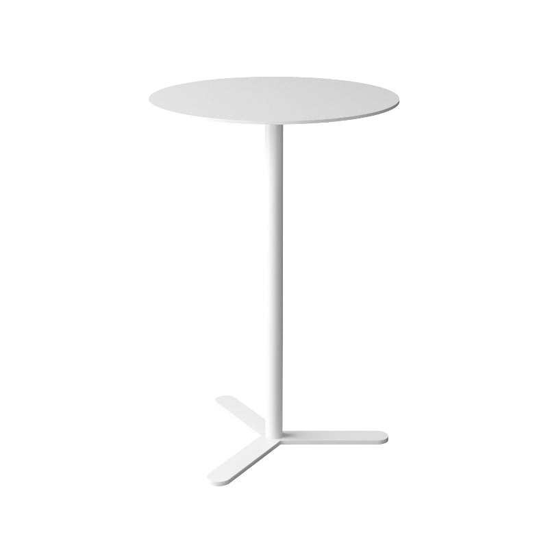 Mid-Century Metal Side End Table Pedestal Corner Table for Living Room