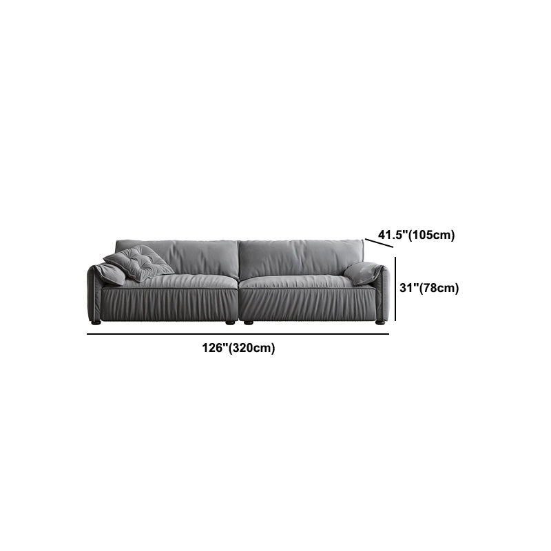 Contemporary Pillow Top Arm Standard Sofa Cushions Seating with Pillow