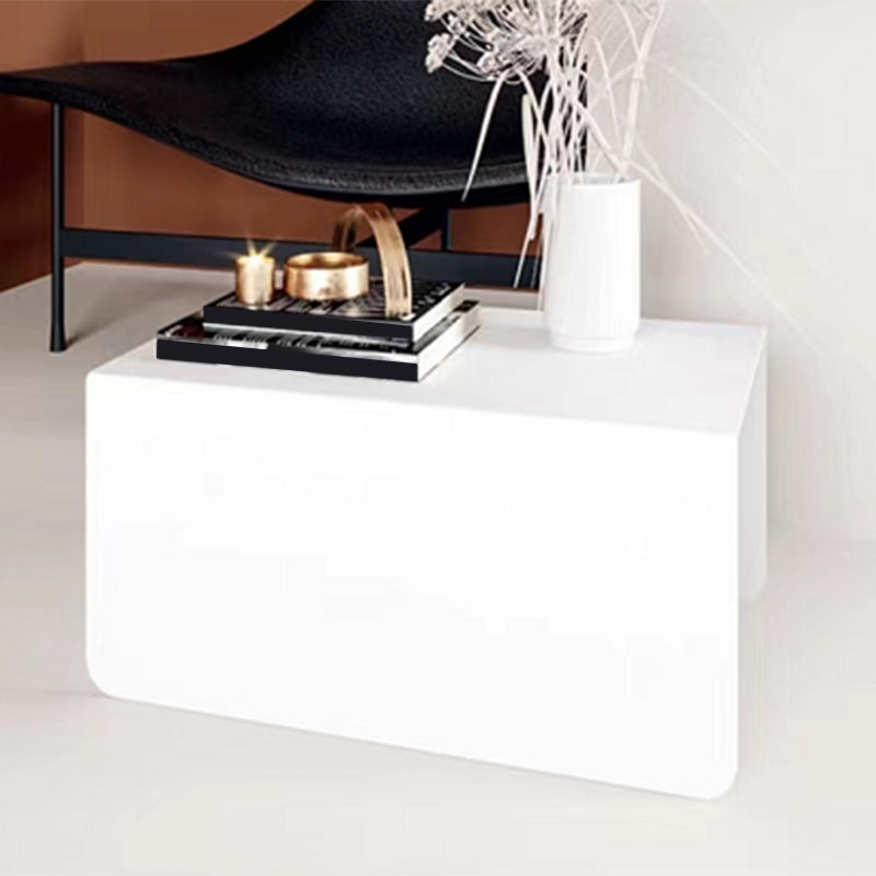 11.8-Inch Tall End Table Sled Metal Geometric Sofa Side Table