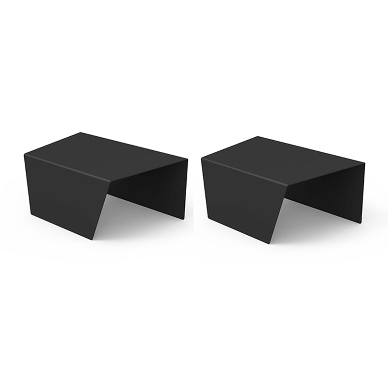 11.8-Inch Tall End Table Sled Metal Geometric Sofa Side Table