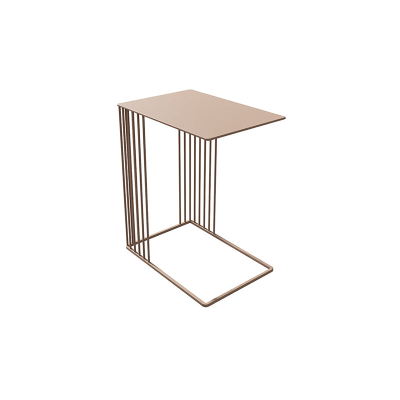 Mid-Century Rectangular Side Table Metal C Side Table, 23.2" Tall