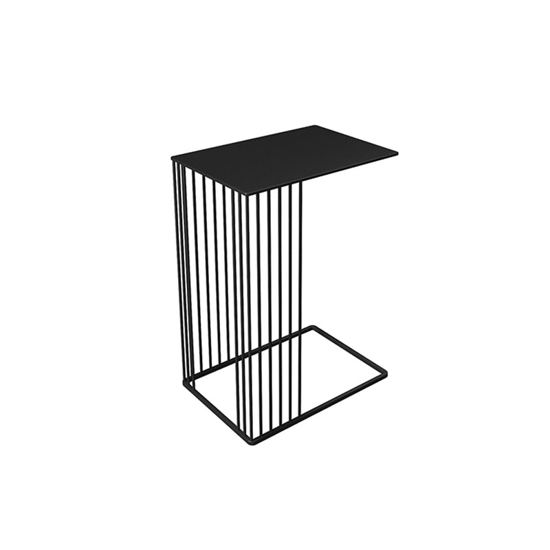 Mid-Century Rectangular Side Table Metal C Side Table, 23.2" Tall