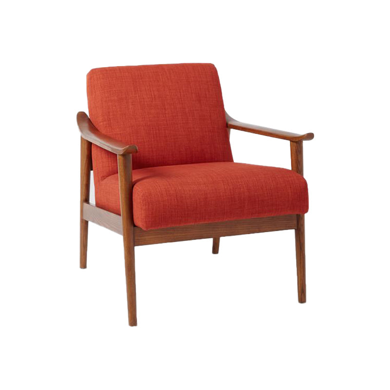 28.74" Wide Arm Chair Solid Wood Frame Armchair with Basic Four Leg