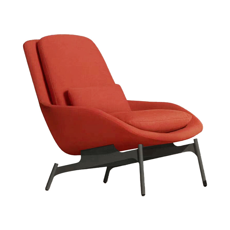 Linen Armless Chair 29.52" Wide Accent Chair with Cushion Back for Living Room