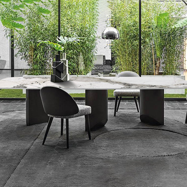 Modern Style Sintered Stone Table Rectangle Dining Table for Kitchen