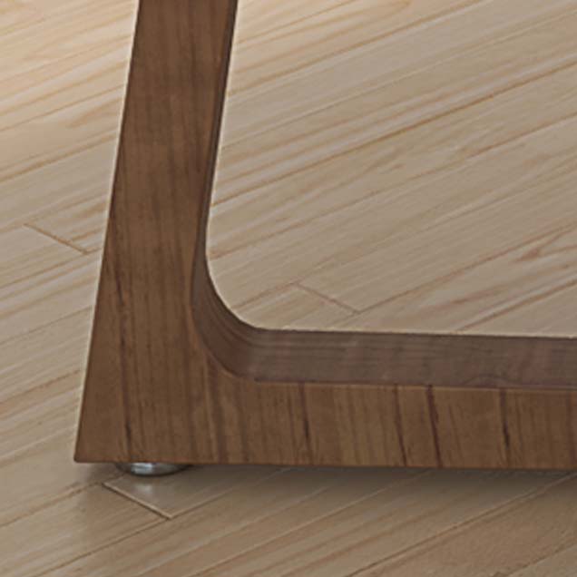 Pine Wood Top Dining Table Traditional Luxury Rectangle Table with Sled Base