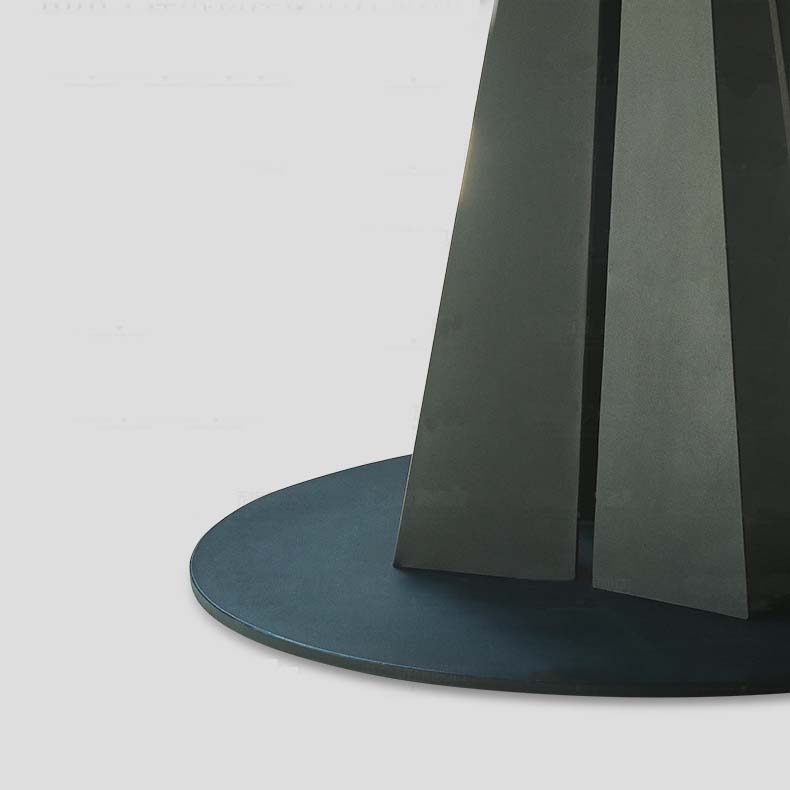 Stone Top Dining Table Traditional Luxury Round Dining Table with Pedestal Base